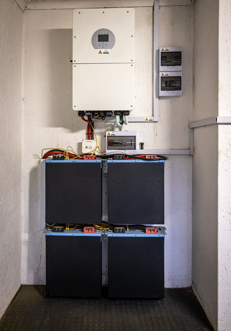 Residential power inverter wall installation