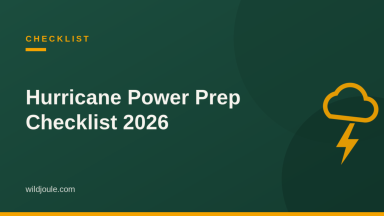 Hurricane power prep checklist 2026 featured graphic