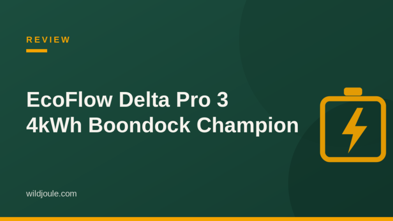 EcoFlow Delta Pro 3 review — 4kWh boondock champion featured graphic
