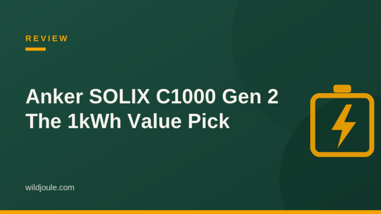 Anker SOLIX C1000 Gen 2 review — 1kWh value pick featured graphic