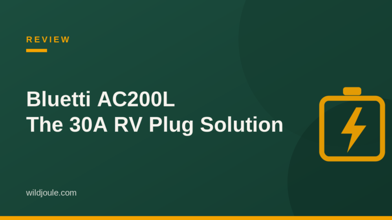Bluetti AC200L review — 30A RV plug portable power station featured graphic