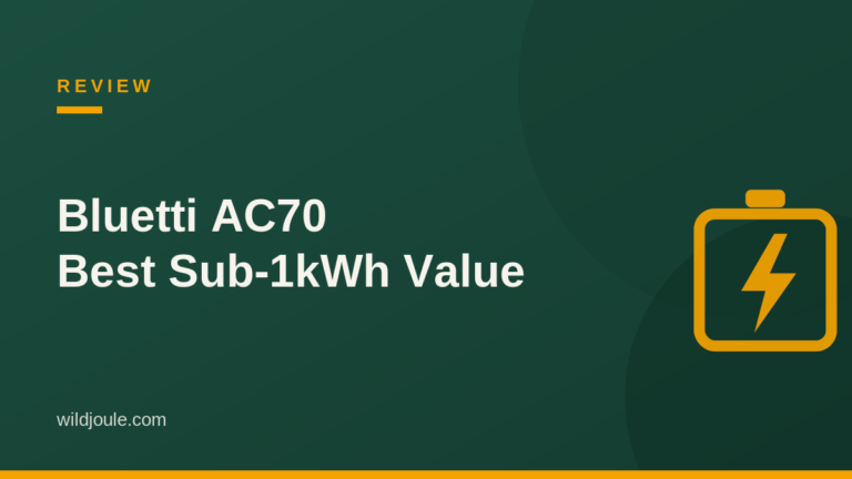 Bluetti AC70 review — best sub-1kWh value power station featured graphic