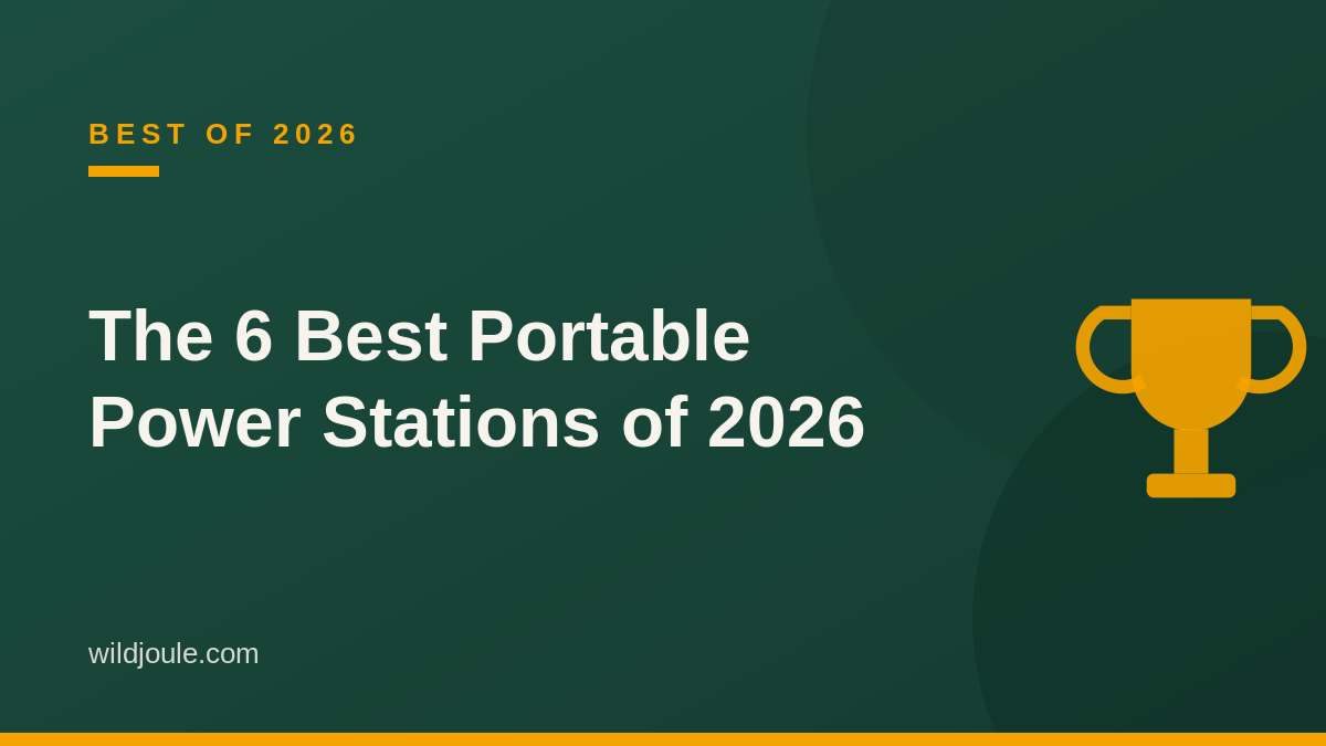 The 6 best portable power stations of 2026 featured graphic